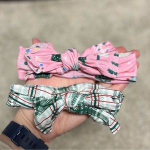 Little Sleepies Bamboo Christmas Headbands — Baby Girl